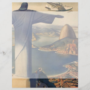Papier Statue du Christ Rédempteur, Rio De Janeiro, Brési