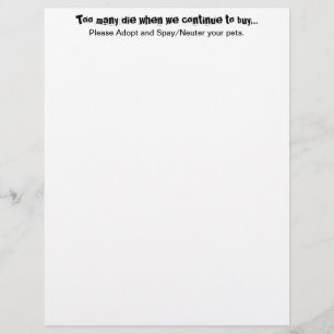 Papier Stérilisation Castration Adoption Animaux Citation