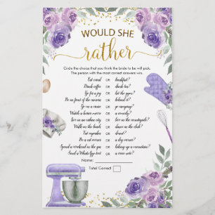 Papier Stock violet la cuisine elle préférerait jouer