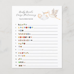 Papier Stork Baby Books Emoji Jeu