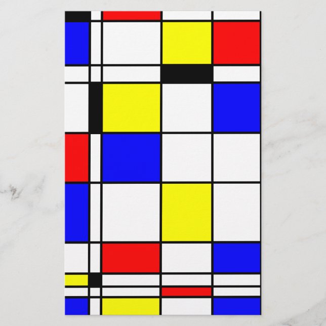Papier Style d'art mondrien (Devant)