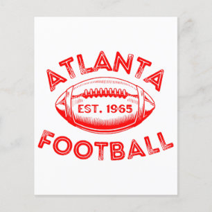 Papier Style Vintage de football Atlanta