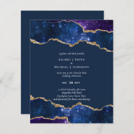 Papier Sublime Agate Bleu Or COLLECTION DE MARIAGE