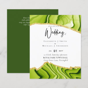 Papier Sublime AGATE or Parties scintillant Mariage INVIT