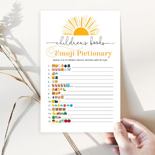 Papier Sun livre pour enfants émoticônes jeu pictionnaire