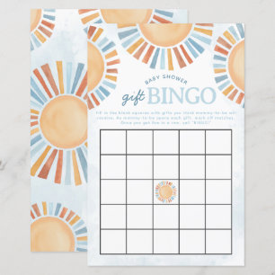 Papier Sunshine Baby shower jeu de bingo cadeau