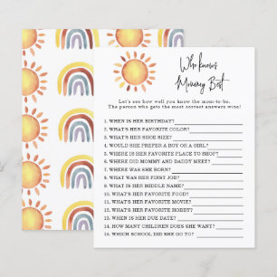 Papier Sunshine Qui connaît le mieux maman