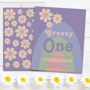 Papier Super One Retro Daisy 1er anniversaire