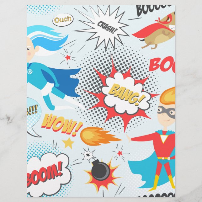 Papier Superheroes (Devant)