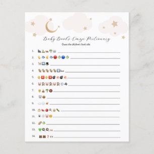 Papier Sur la lune rose livres pour bébés Emoji Jeu