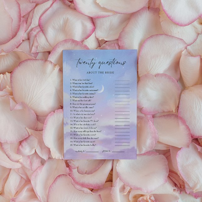 Papier Sur le nuage 9 Connaissez-vous bien la mariée ? (Créateur téléchargé)