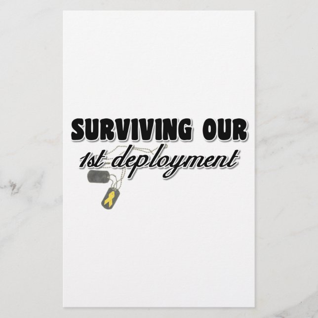 Papier Survivre à notre 1er déploiement (Devant)