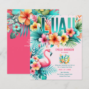 Papier Sweet16 Fête tropicale Luau Pool Party Anniversair