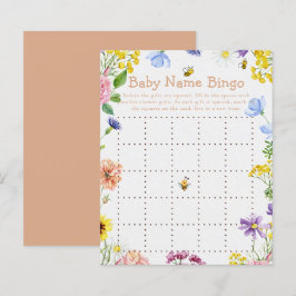 Papier Sweet As Can Bee Baby shower Jeu Bingo