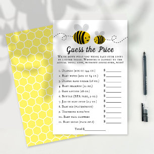 Papier Sweet Little Honey Bee Baby shower Devinez Le Prix