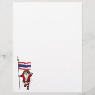 Papier Sweet Santa Claus visite la Thaïlande