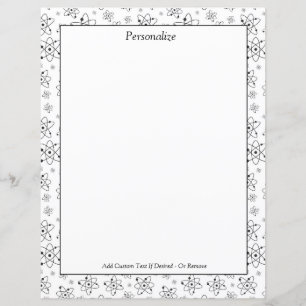 Papier Symbole Atom de la Chimie Science Personnaliser