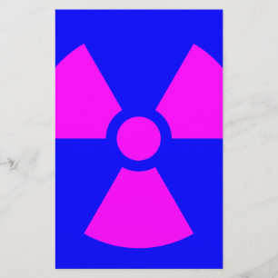 Papier Symbole d'avertissement de rayonnement