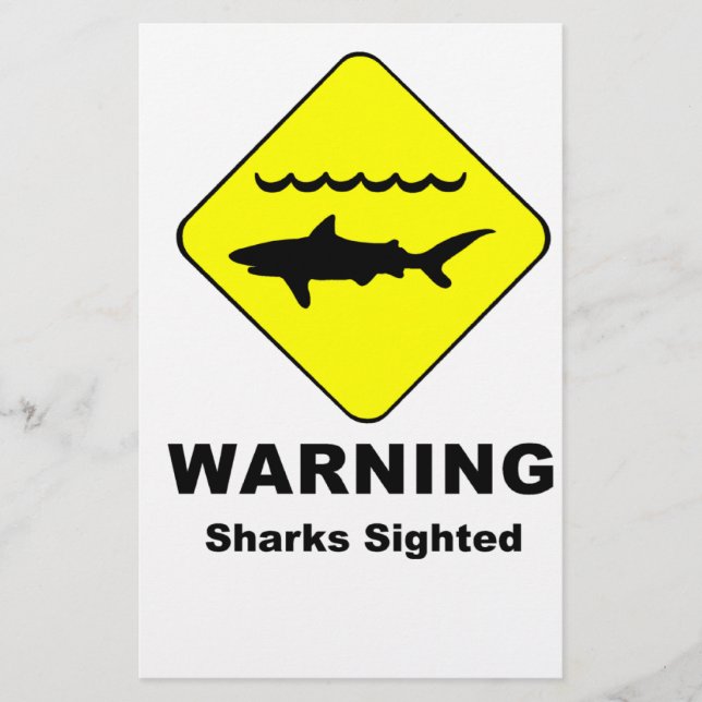 Papier Symbole de détection des requins (Devant)
