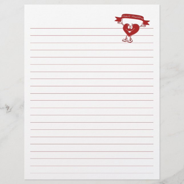 Papier Symbole de sensibilisation à la cardiologie de l'h (Devant)