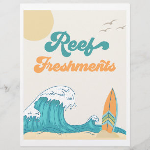 Papier Symbole du Surf de fête des rafraîchissements   SY