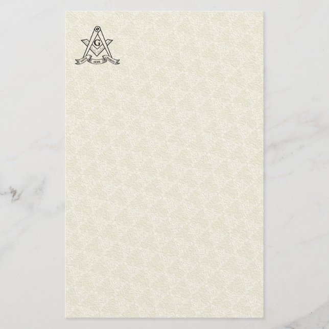Papier Symbole franc-maçonnerie (Devant)