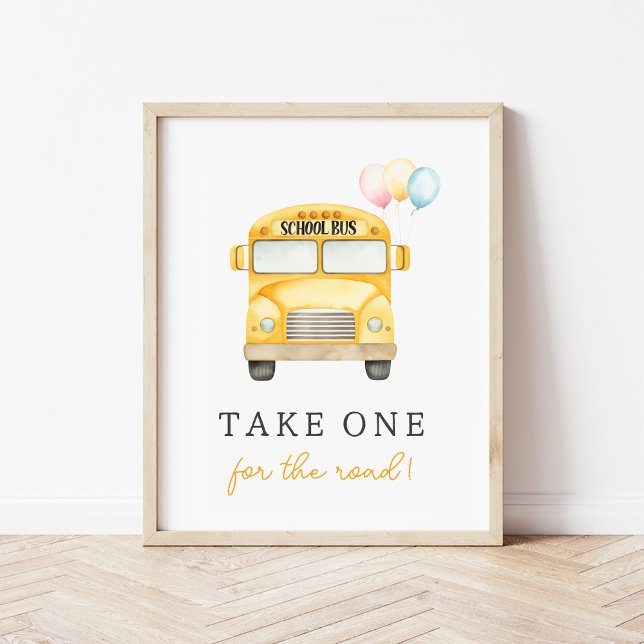 Papier Symbole personnalisé du bus scolaire jaune (Créateur téléchargé)