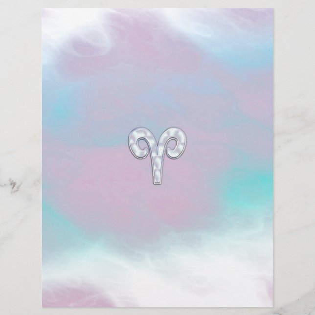 Papier Symbole zodiaque des baies de style perle (Devant)