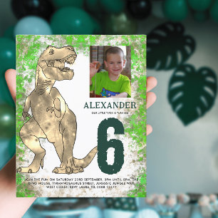 Papier T-Rex Dinosaur Budget de la fête d'anniversaire