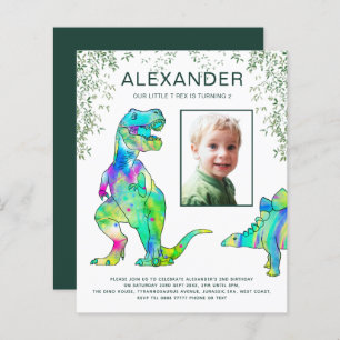 Papier T Rex Jungle fête d'anniversaire