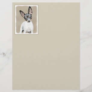 Papier Tableau Rat Terrier - Cute Original Chien Art
