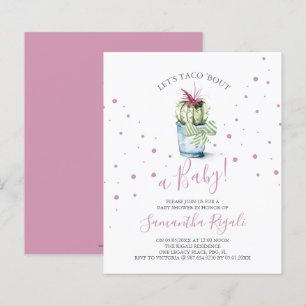 Papier Taco-Bout un Baby shower féminin