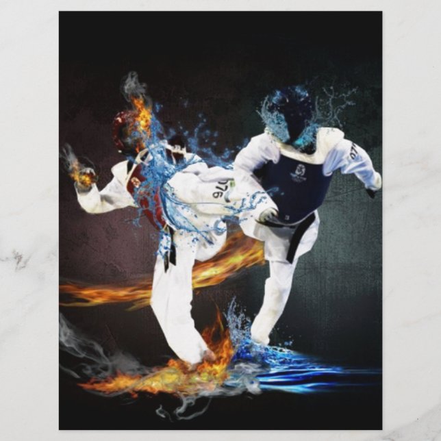 Papier taekwondo (Devant)