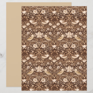 Papier Tapisserie Art Nouveau d'oiseaux et de fleurs, Sep
