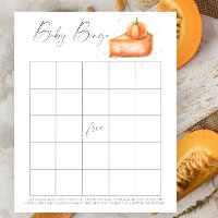 Tarte à la citrouille - Jeu Baby Bingo