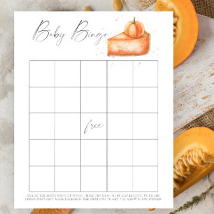 Papier Tarte à la citrouille - Jeu Baby Bingo