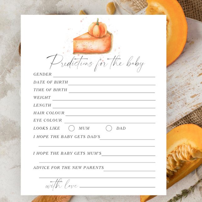 Papier Tarte citrouille - Prédictions et conseils pour bé (Créateur téléchargé)