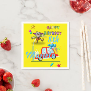 Papier-Taschentücher, Happy Birthday Clown Car Serviette