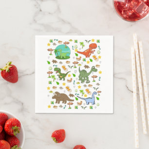 Papier-Taschentücher, süßer Dinosaurier Serviette