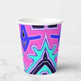Papier-Tasse, Eine lebendige farbenfrohe klassisch Pappbecher