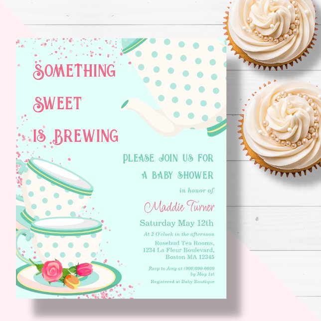 Papier Tea Party | Invitation Baby shower (Créateur téléchargé)