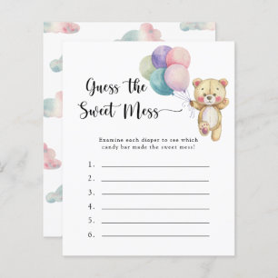 Papier Teddy bear - Devinez le jeu Sweet Mess