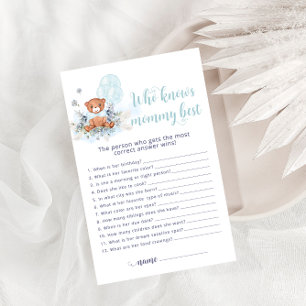 Papier Teddy Bear Qui Connaît Maman Meilleur Baby shower