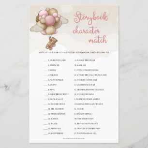 Papier Teddy bear rose brun livre d'histoire personnage