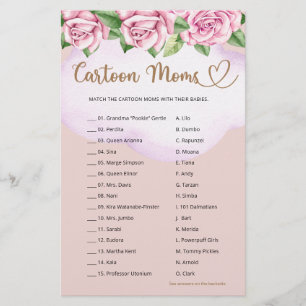 Papier Teddy ours fille baby shower Cartoon Moms