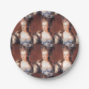 Papier-Teller Paris Französisch Marie Antoinette Pappteller