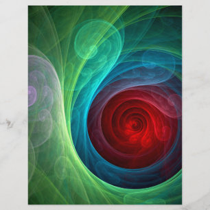 Papier Tempête rouge Floral Art moderne Abstrait Motif co