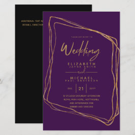 Papier Tendance de couleur OR pour invitation de mariage