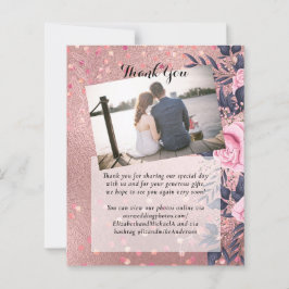 Papier Tendance ROSEGOLD Mariage Metallic rose marine Par