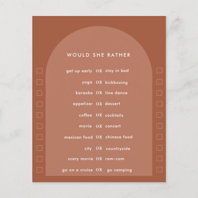 Papier Terracotta pampas herbe moderne douche nuptiale je (Dos)